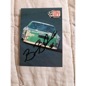 Vtg 1991 Pro Set Racing Signed Card Brett Bodine QS Oil‎ 26 NASCAR Autographed
